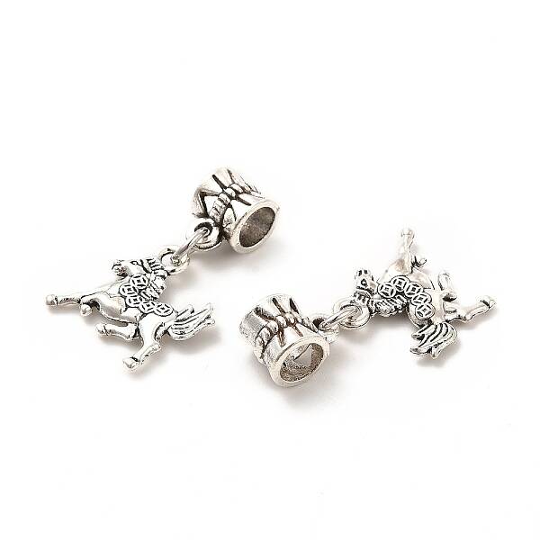 Rack Plating Tibetan Style Alloy European Dangle Charms