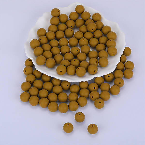 Round Silicone Focal Beads