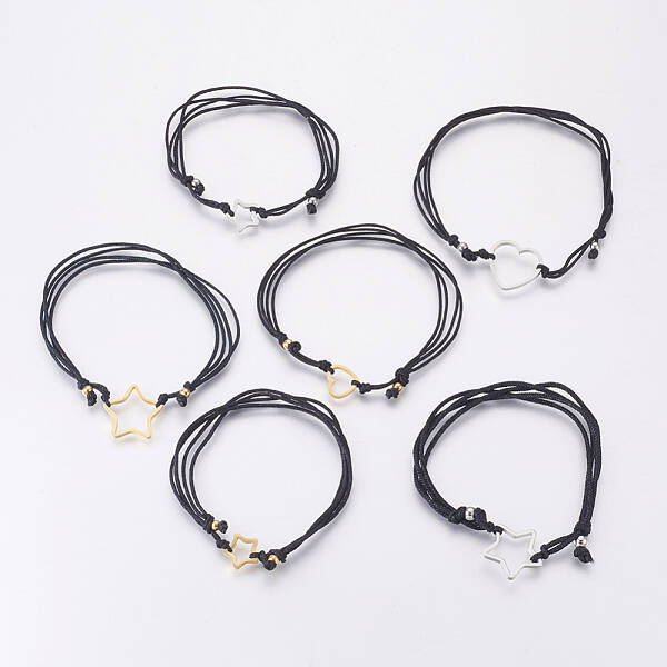 Adjustable Nylon Cord Multi-strand Bracelets