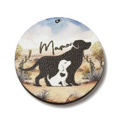 Mother's Day Theme Wooden Pendants