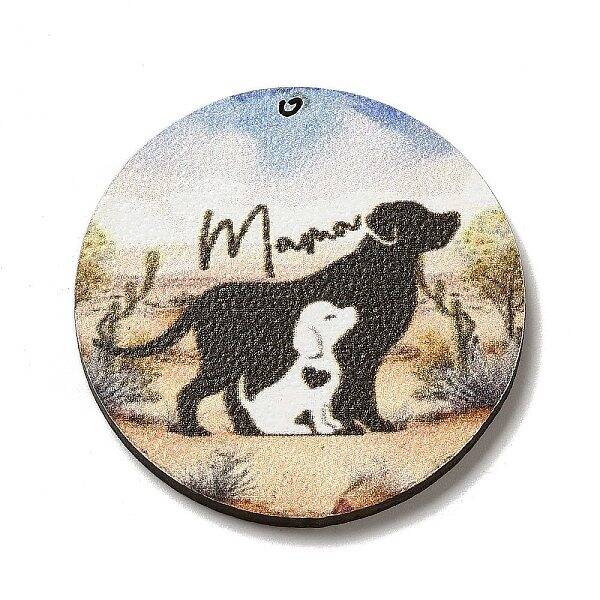 Mother's Day Theme Wooden Pendants