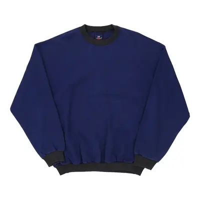 Speedo Sweatshirt - Large Blue Cotton Blend