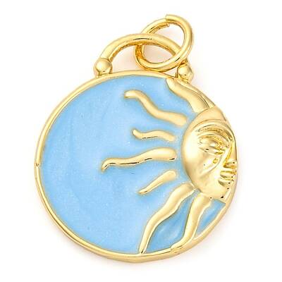 Brass Enamel Pendants