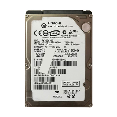 487582-001 HP 320GB 7200RPM SATA 3Gb/s 2.5-Inch Hard Drive