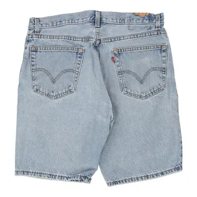 505 Levis Denim Shorts - 34W 10L Blue Cotton