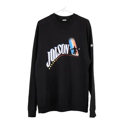 Jolson Unbranded Graphic Sweatshirt - 2XL Black Cotton