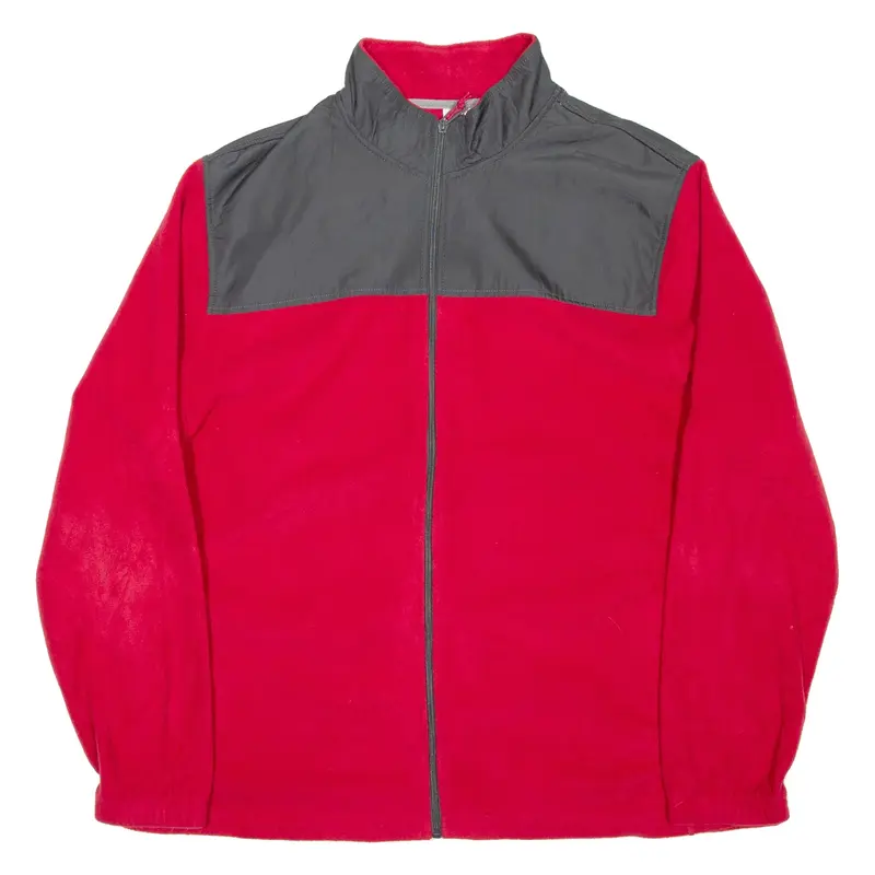 Mens Fleece Jacket Red L