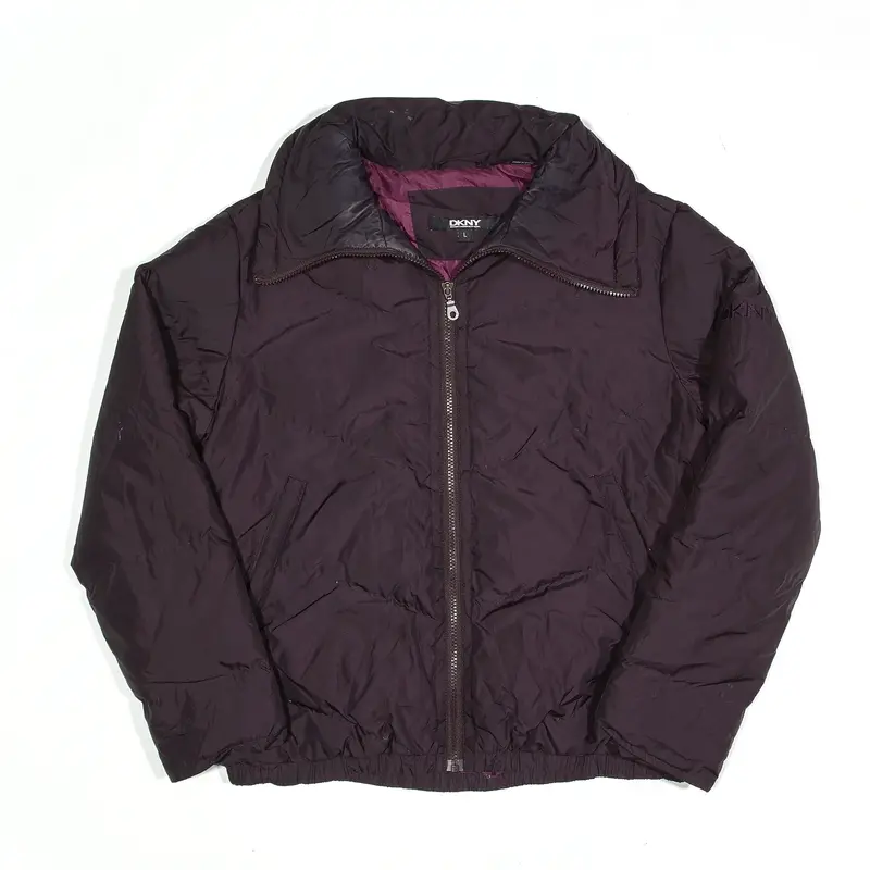 DKNY Puffer Jacket Purple Womens L