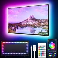 [TYUTE]TV Backlights, 13.1FT LED Lights for 32-65 Inch TV, RGB TV LED Lights Behind, Music Sync Bluetooth APP and Remote Cont...
