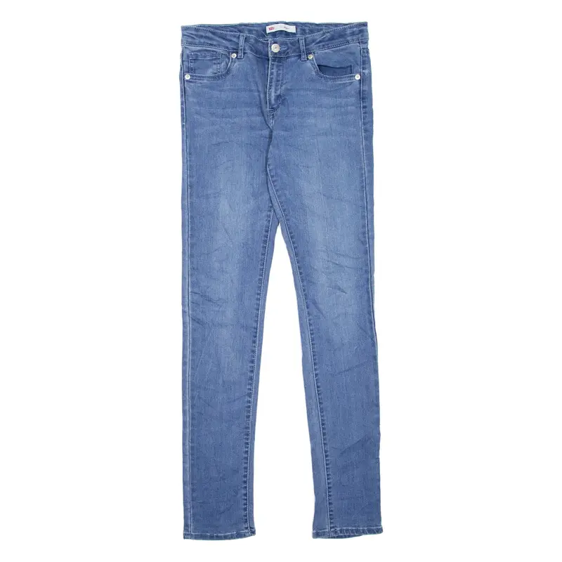 LEVI'S 711 Girls Jeans Blue Slim Skinny W28 L30