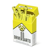 Driver Darts Golf Tees- 18 Premium Bamboo 83mm Tees