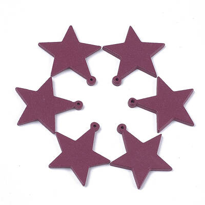 Spray Painted Wood Pendants