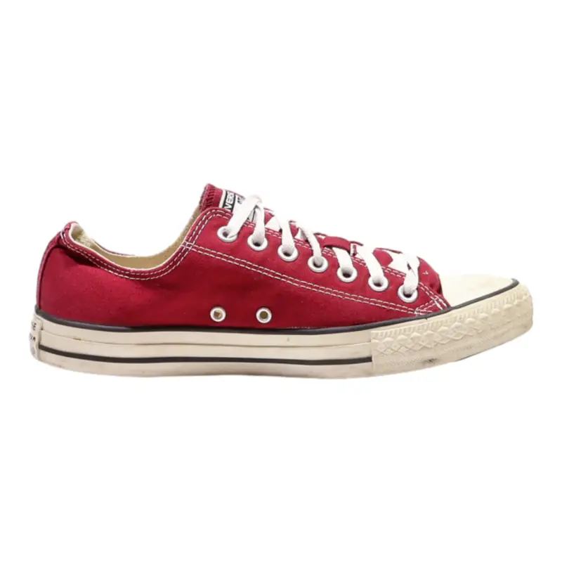 CONVERSE Chuck Taylor All Star Low Top Trainers Maroon Canvas Womens UK 8.5