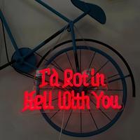 I'd Rot in Hell with You Letter Design Neon Sign, USB Powered LED Decorative Light, Decorative Light for Home and Office, Caf...