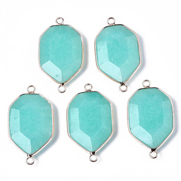 Natural White Jade Links Connectors
