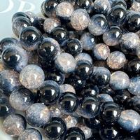 10mm Glitter Glass Beads (50pcs/100pcs), DIY Jewelry Making Accessories for Necklace & Bracelet & Earrings, Jewelry Beads for...