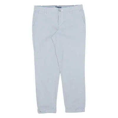 TOMMY HILFIGER Chino Trousers Blue Regular Tapered Womens W30 L27