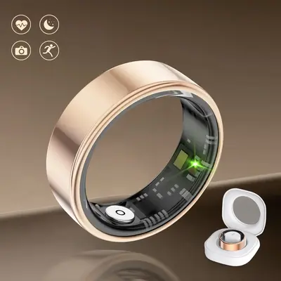 Tracking Fitness Ring,Smart Ring, Waterproof ,Smart Sleep, Blood Pressure Monitoring, Multiple Sports Modes, Stylish Wearable...