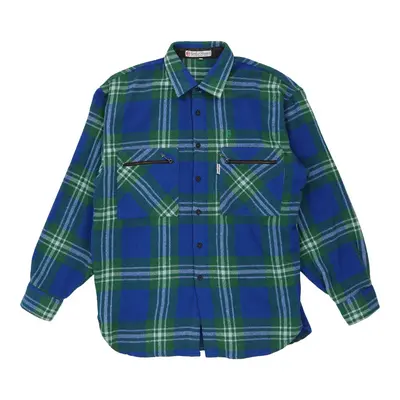 Conte Of Florence Overshirt - Large Blue Polyester