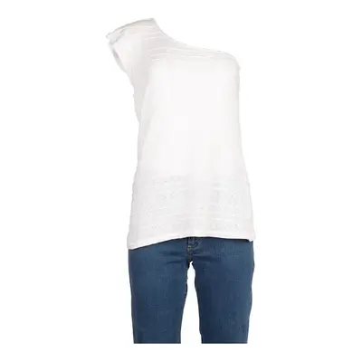 Intimissimi One Shoulder Top - Large White Cotton