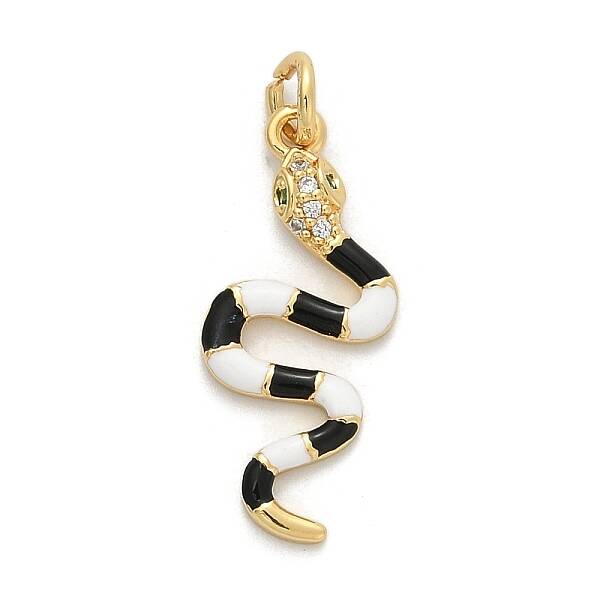 Brass Micro Pave Cubic Zirconia Pendants