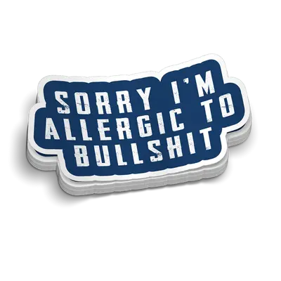 Allergic - Hard Hat Decal