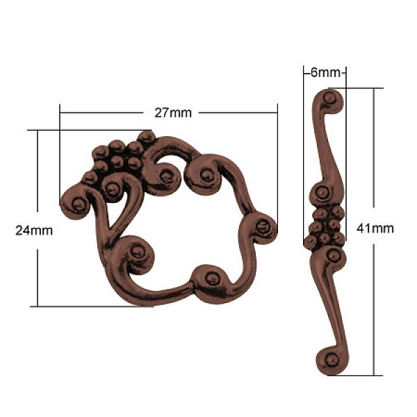 Alloy Toggle Clasps