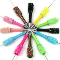 【P162】5pcs  Rhinestone Beadable Pen. You can design it yourself