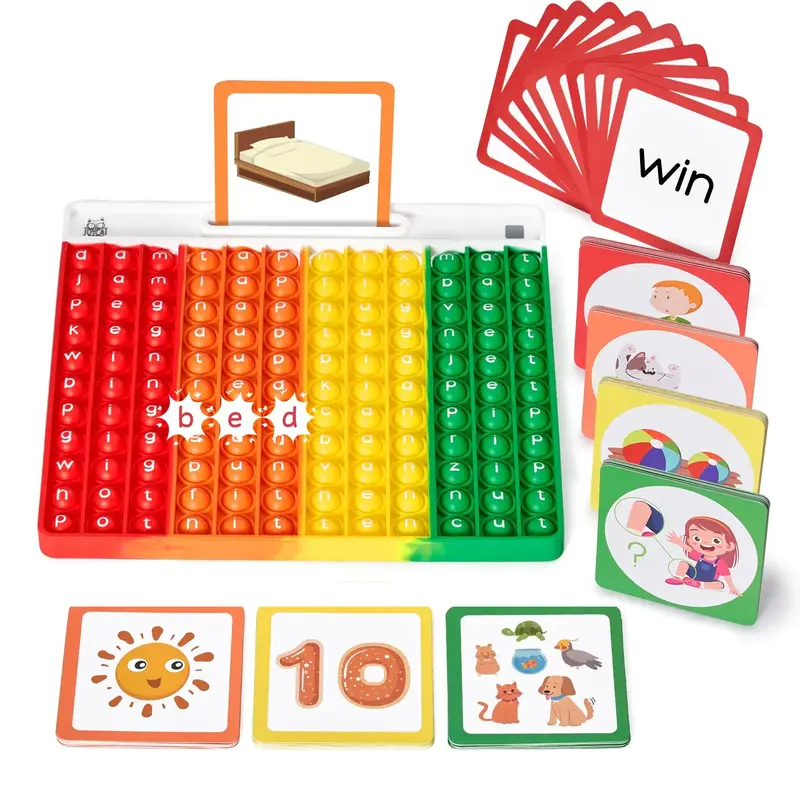JoyCat Word Pop CVC Word Games, Learn to Read in Weeks Learning, Multisensory Reading & Phonics Game Ideal, Preschool Educati...