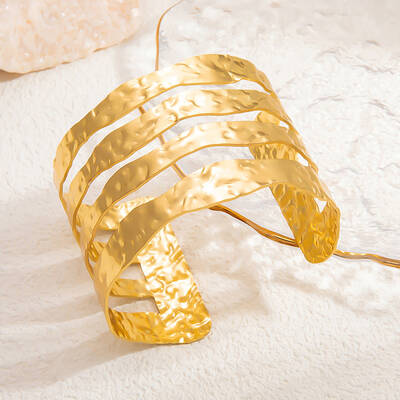 304 Stainless Steel Multi-strand Cuff Bangles for Women