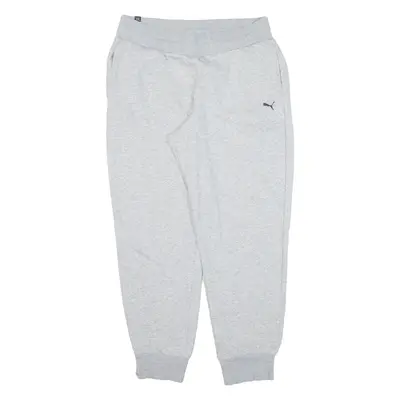 PUMA Mens Joggers Grey Tapered M W30 L27