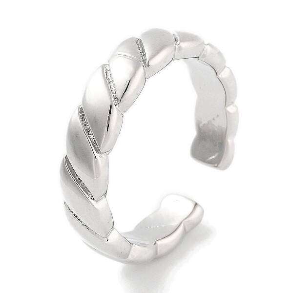 Rack Plating Brass Open Cuff Rings for Women