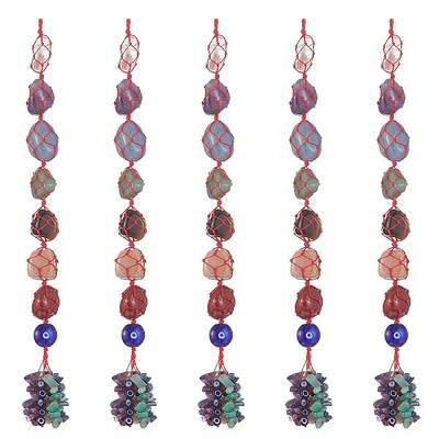 7 Chakra Nuggets Natural Gemstone Pocket Pendant Decorations
