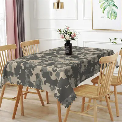 Army Green Pixels Pattern Cool Rectangle Tablecloth - Aperturee