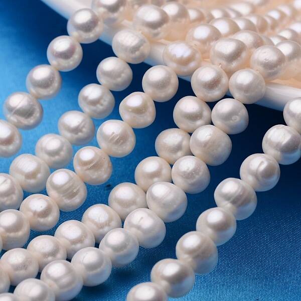 Potato Natural Cultured Freshwater Pearl Beads Strands