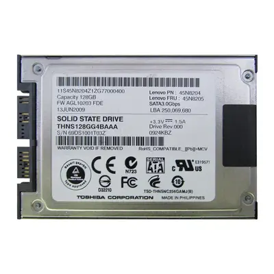45N8205 IBM 128GB Multi-Level Cell SATA 3Gb/s 1.8-Inch Solid State Drive