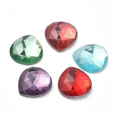 Faceted K9 Glass Rhinestone Cabochons