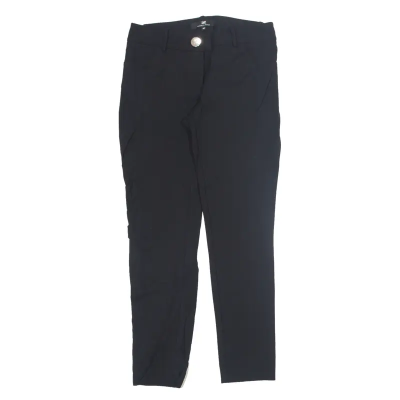 ELISABETTA FRANCHI Trousers Black Slim Skinny Womens W30 L26