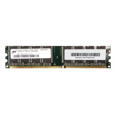 Micron MT16VDDT12864AG-335DB | 1GB DDR-333MHz PC2700 Non-ECC Unbuffered UDIMM CL2.5 2Rx8 2.5V 184-Pin Memory Module