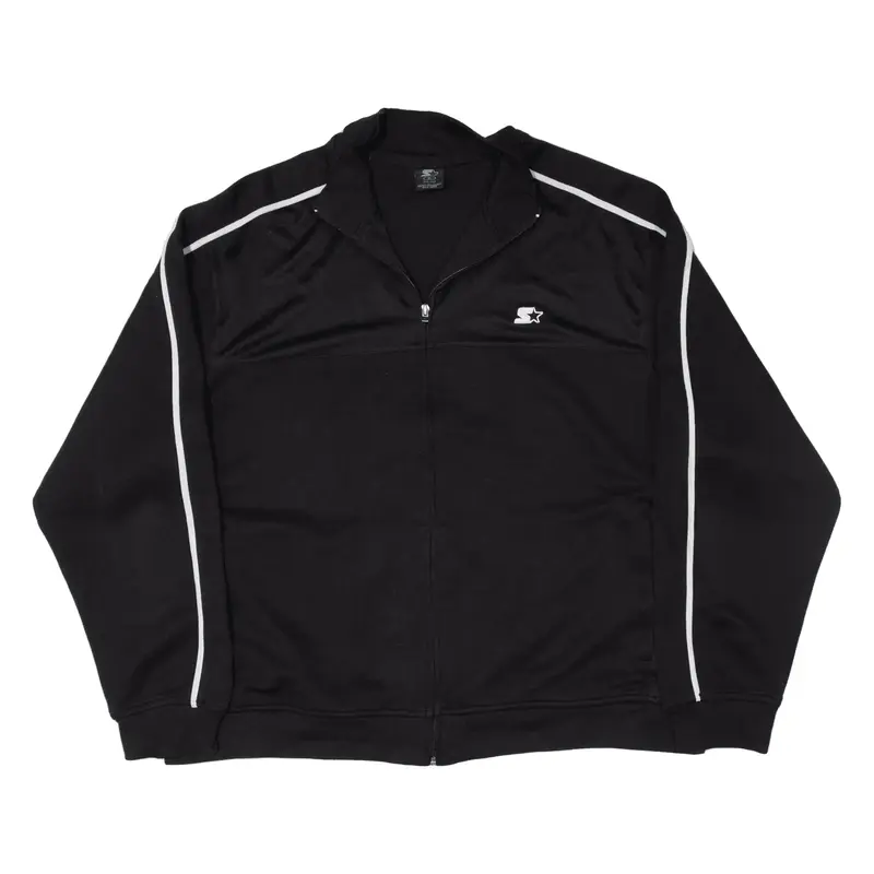 STARTER Track Jacket Black Womens XL