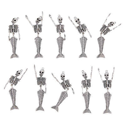 10Pcs Tibetan Style Alloy Big Pendants