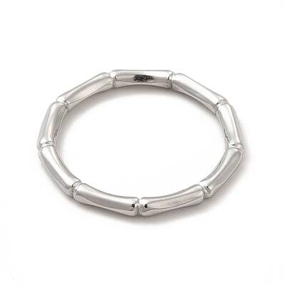 Non-Tarnish 304 Stainless Steel Bamboo Finger Ring for Men Women