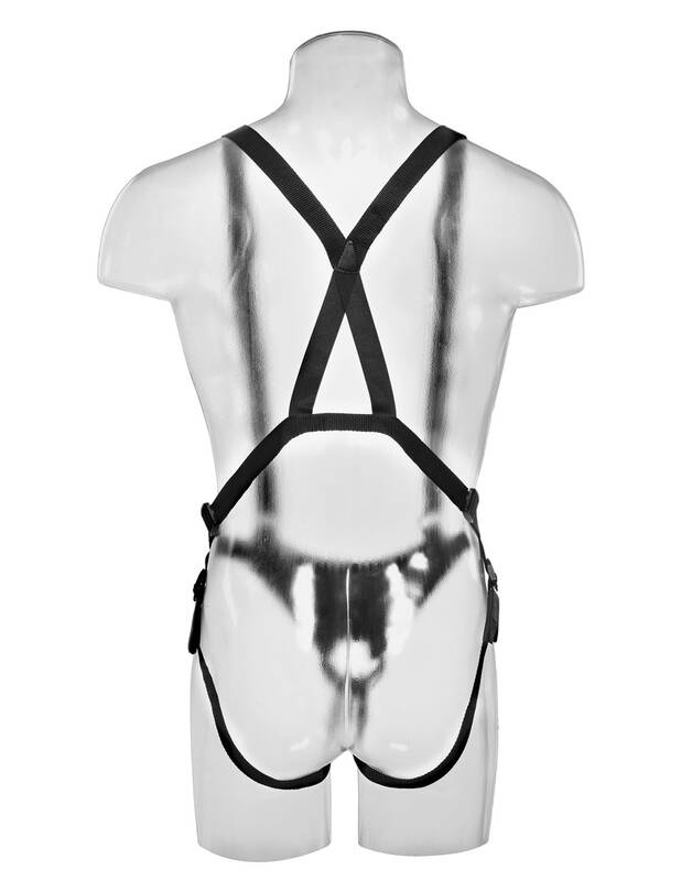 King Cock 10 Hollow Strap-on Suspender System -  Tan