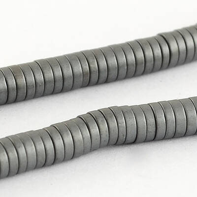 Matte Non-magnetic Synthetic Hematite Beads Strands