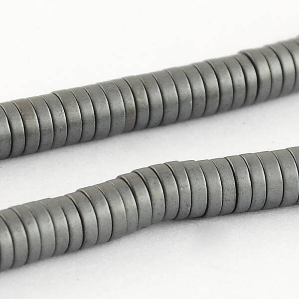 Matte Non-magnetic Synthetic Hematite Beads Strands