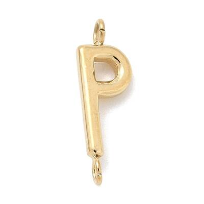 304 Stainless Steel Letter Connector Charms