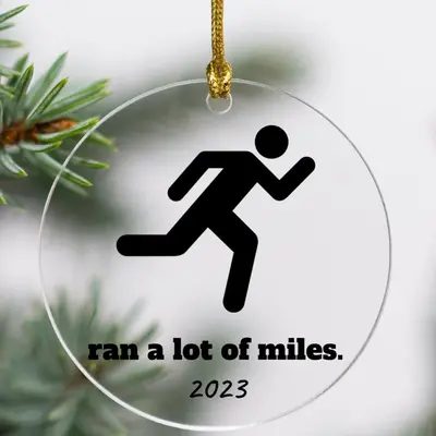 Custom Running Ornament - Acrylic