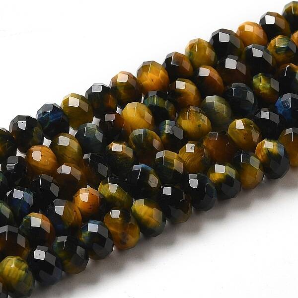 Natural Rainbow Tiger Eye Beads Strands
