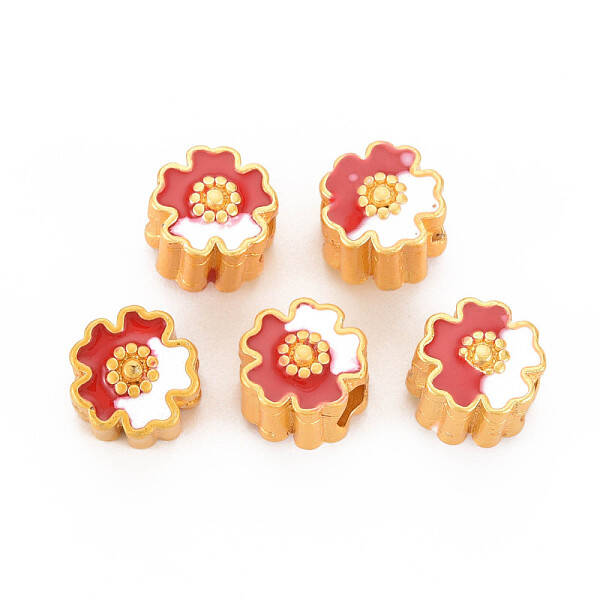 Rack Plating Alloy Enamel Beads