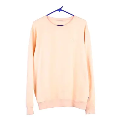 Fila Sweatshirt - 2XL Pink Cotton Blend
